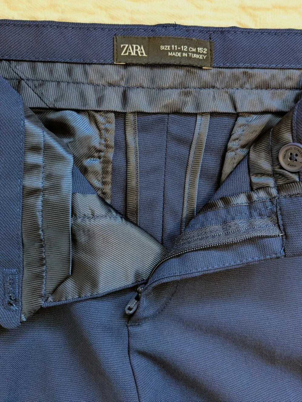 Zara Boys Blue Dress Pants Trousers Size 11-12 YRS (CM 152) Formal School